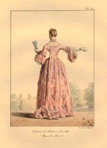 Costume de Dame a la ville - Regne de Louis XV (BM 1887,0311.8 1)