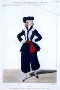 Costume de Mlle Dorus as Oscar (2) in Gustave III by Auber 1833 - Gallica