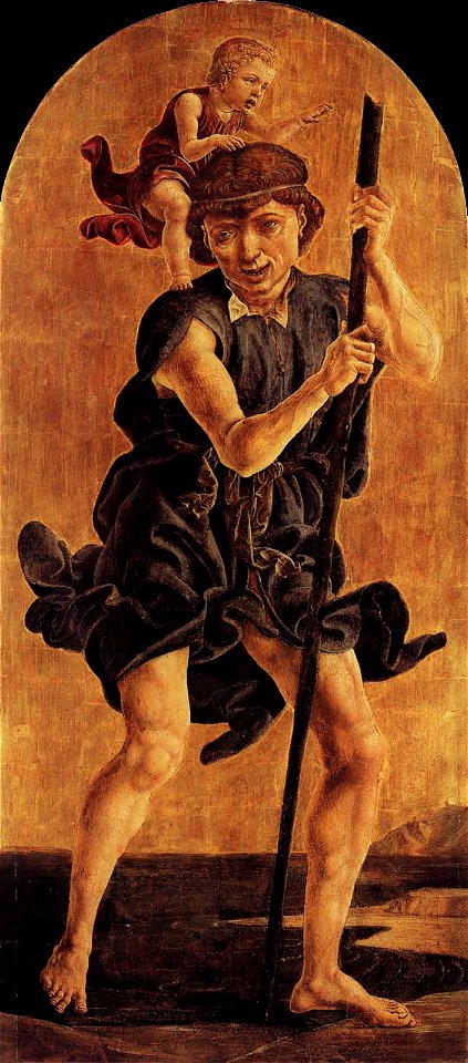 Cosmè tura, san cristoforo