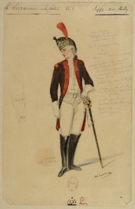 Costume design by Lormier for Rosine Stoltz as Beppo in the opera 'Le lazzare' - Gallica