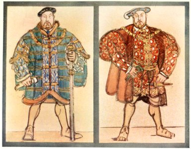 Costume design for Henry VIII (1920) - By Maxime Dethomas