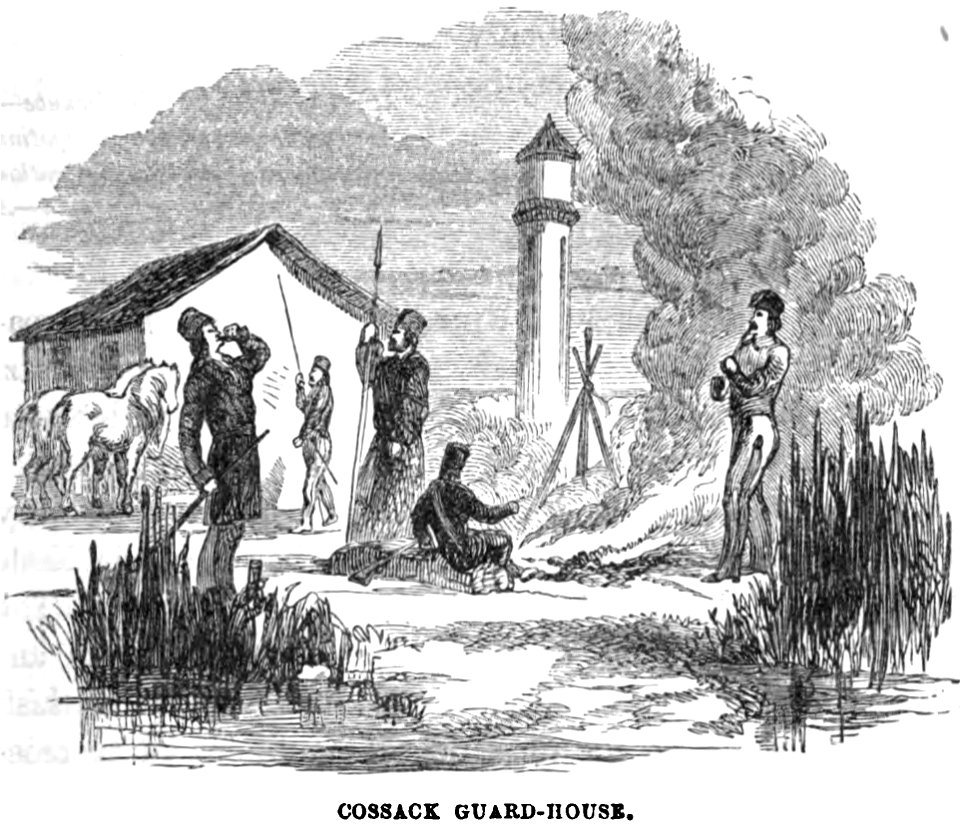 Cossack guard-house. Edmund Spencer. Turkey, Russia, the Black Sea, and Circassia.P.147