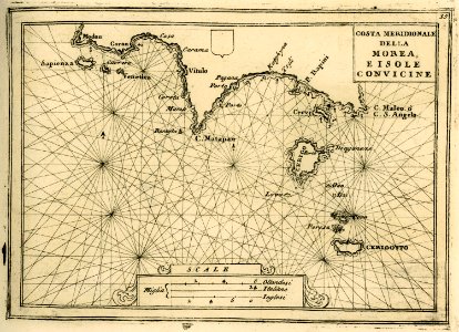 Costa Meridionale della Morea e Isole convicine - Coronelli Vincenzo - 1688