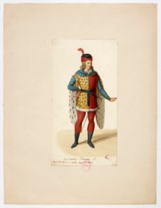 Costume of Gaultier d'Aulnay (La Tour de Nesle, 1832)