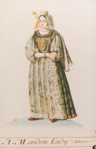 Costume of a maiden lady