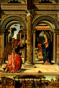 Francesco del Cossa - The Annunciation - Google Art Project. Free illustration for personal and commercial use.