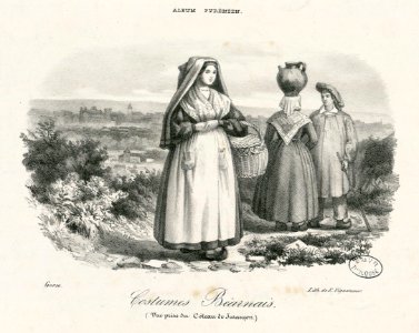 Costumes Béarnais (Vue prise du Côteau de Jurançon) - Fonds Ancely - B315556101 A GORSE 16 001