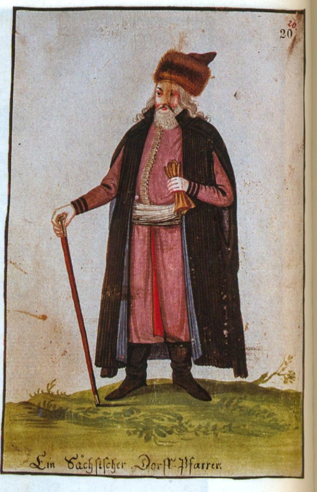 Costume of a Saxon village priest