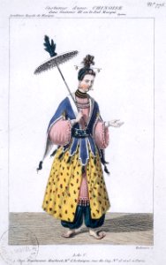 Costume d'une Chinoise in Gustave III by Auber 1833 - Gallica