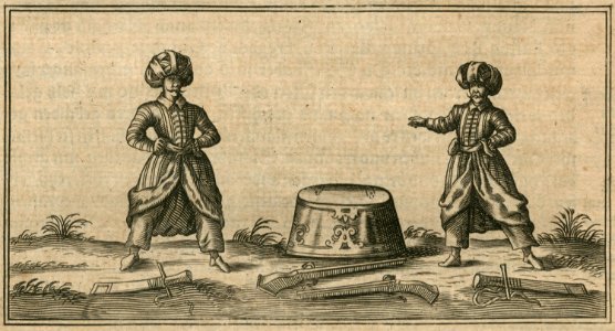Costumes from the Ottoman capital, with Armenian turban, that Jacob Breuning and his companion Carlier de Pinon wore d - Breuning Von Buchenbach Hans Jacob - 1612