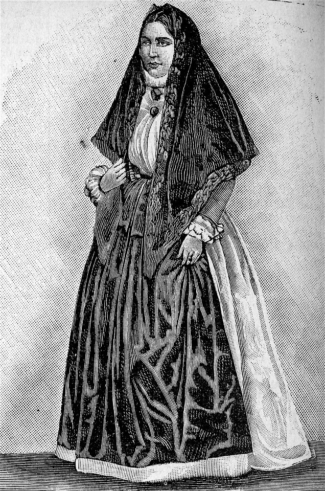 Costume ricco di Tortolì (xilografia)