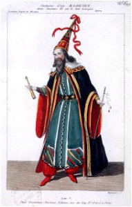 Costume d'un magicien in Gustave III by Auber 1833 - Gallica