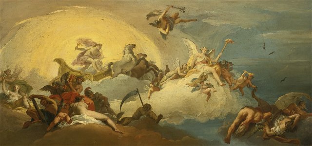 Costantino Cedini Aurora with Apollo Driving the Sun Chariot
