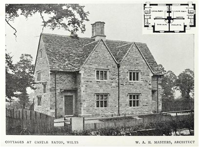 Cottages at Castle Eaton, Wiltshire