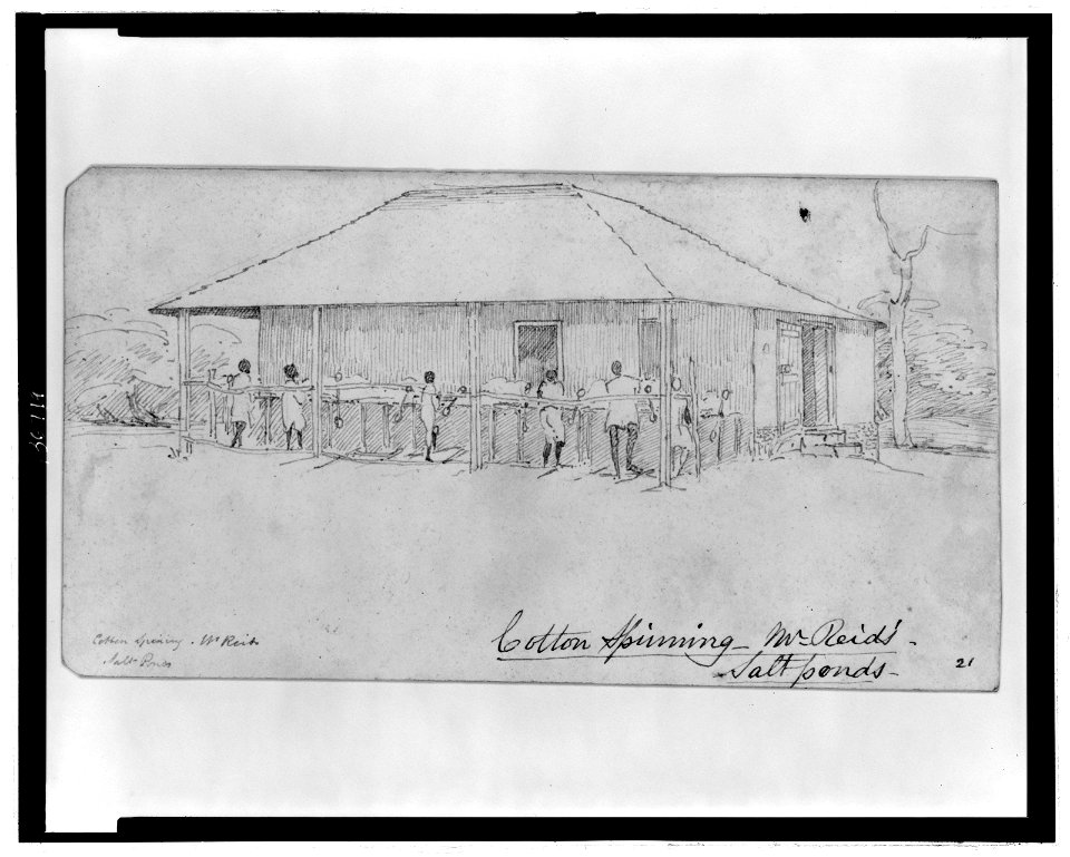 Cotton spinning, Mr. Reid's salt ponds LCCN2006676754