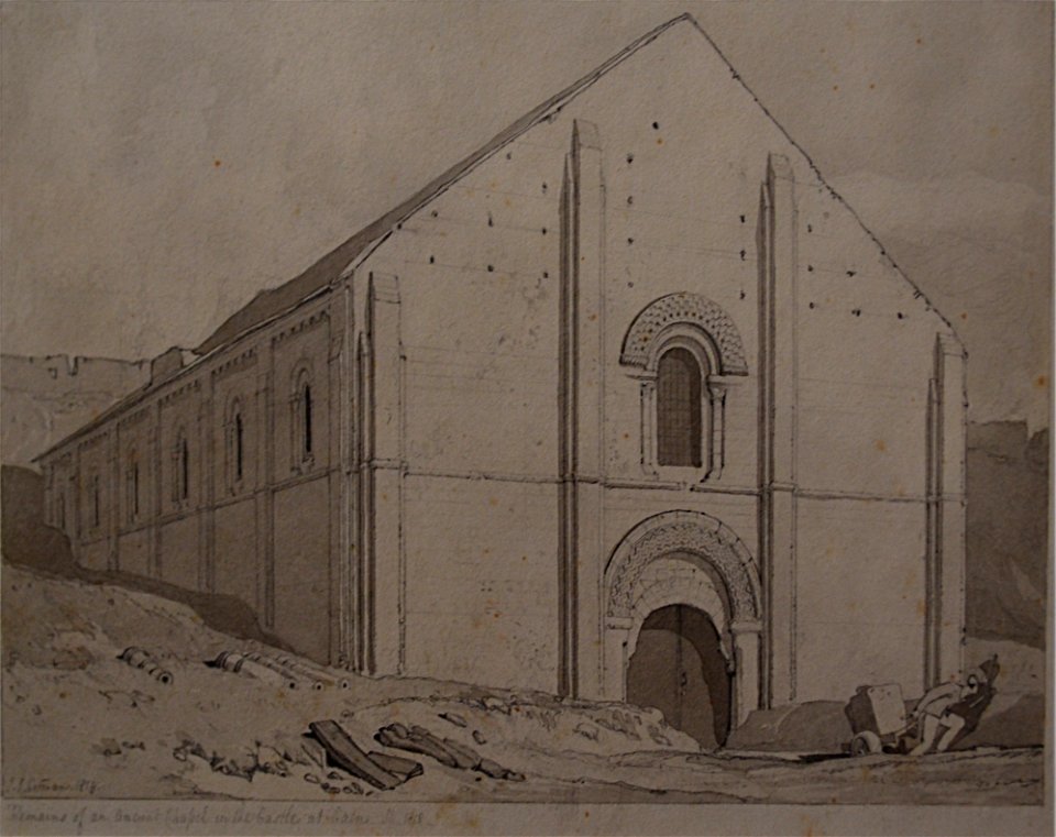 Cotman Vue de la salle de l’Échiquier au château de Caen