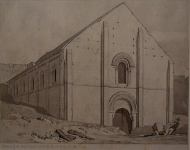 Cotman Vue de la salle de l’Échiquier au château de Caen