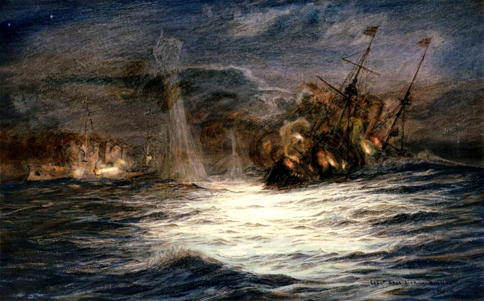 Count Spee sinking Monmouth