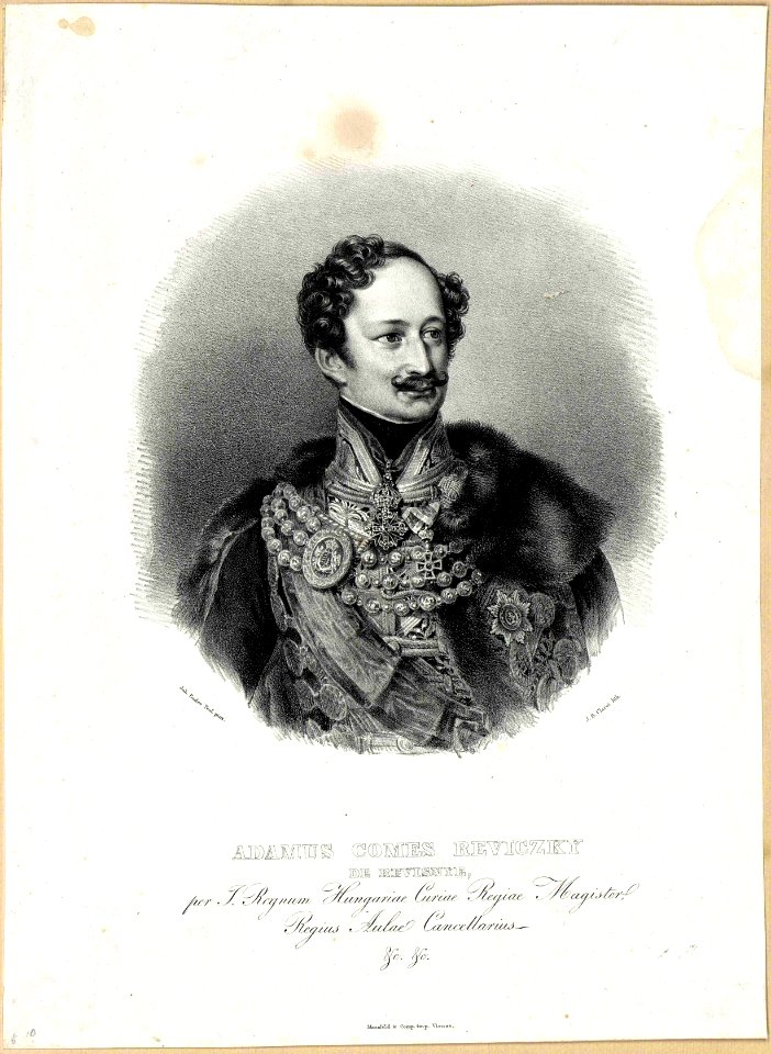 Count Ádám Reviczky royal chief chancelier 1786 1862