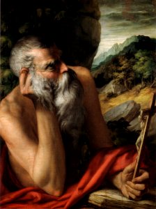 Counterfaith of Parmigianino, san girolamo. Free illustration for personal and commercial use.