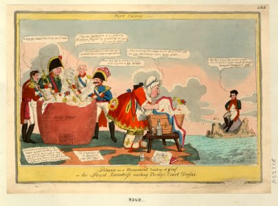 Couleurs solides ou la Blanchisseuse royale lavant les habits de cour de Boney