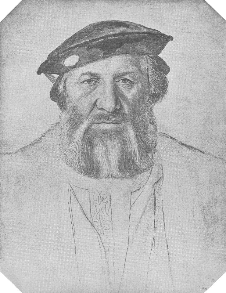 Count Morette, drawing by Hans Holbein the Younger