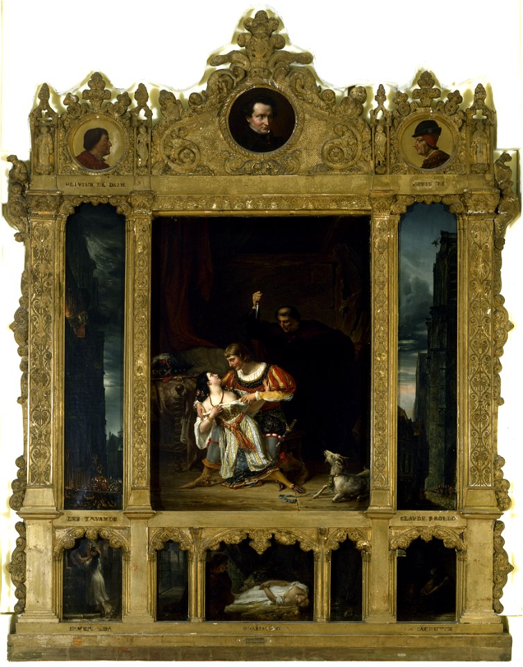 Couder, Louis-Charles Auguste - Scènes tirées de Notre-Dame de Paris - 767 - Maison de Victor Hugo