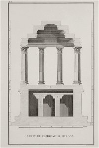 Coupe du tombeau près de Mylasa - Choiseul-gouffier Gabriel Florent Auguste De - 1782