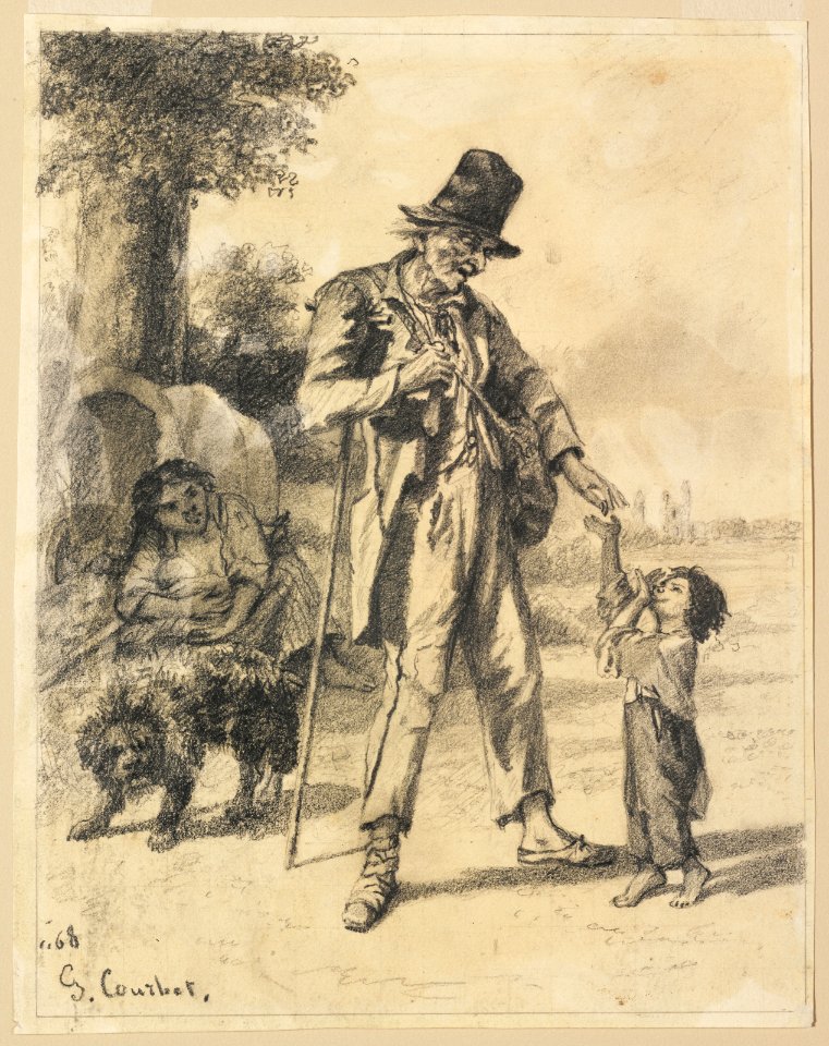 Courbet - Alms from a Beggar at Ornans, 1868