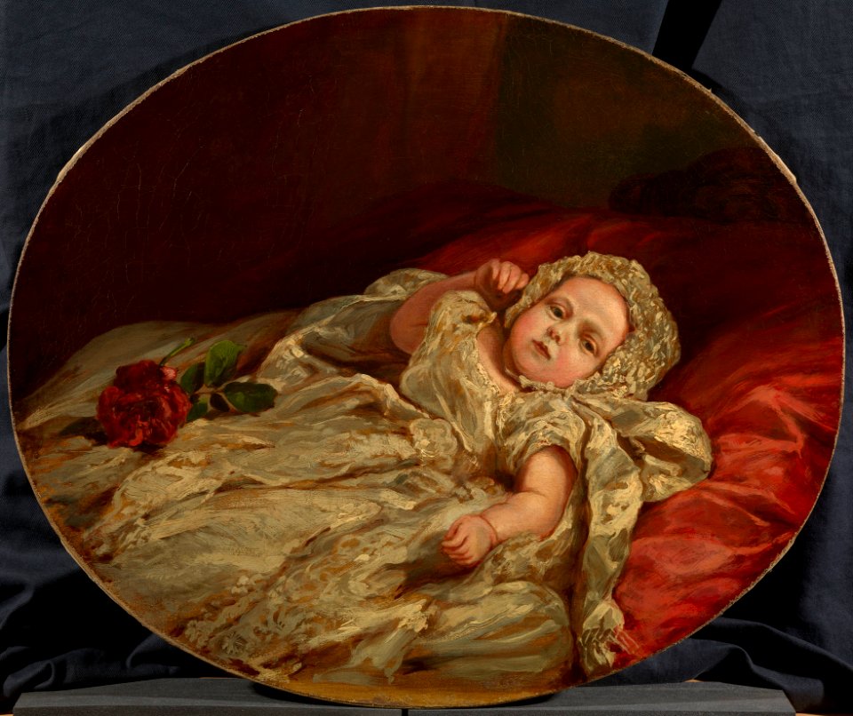 Count Gotz Burkhard Seckendorff (1842-1910) - Prince Arthur (1850-1942), later Duke of Connaught, when an infant - RCIN 408941 - Royal Collection