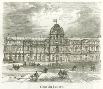 Cour du Louvre, 1855