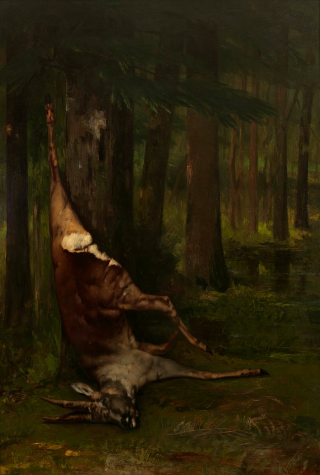 Courbet - Hanging Roe Deer, c. 1856-1858, hwm0075