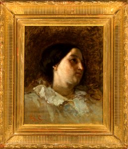 Courbet - Etude de femme (H. Bonion), 1854, 876.3.24. Free illustration for personal and commercial use.