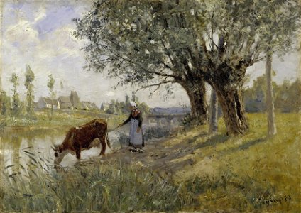 Countryside near Grez-sur-Loing (Carl Trägårdh) - Nationalmuseum - 19544