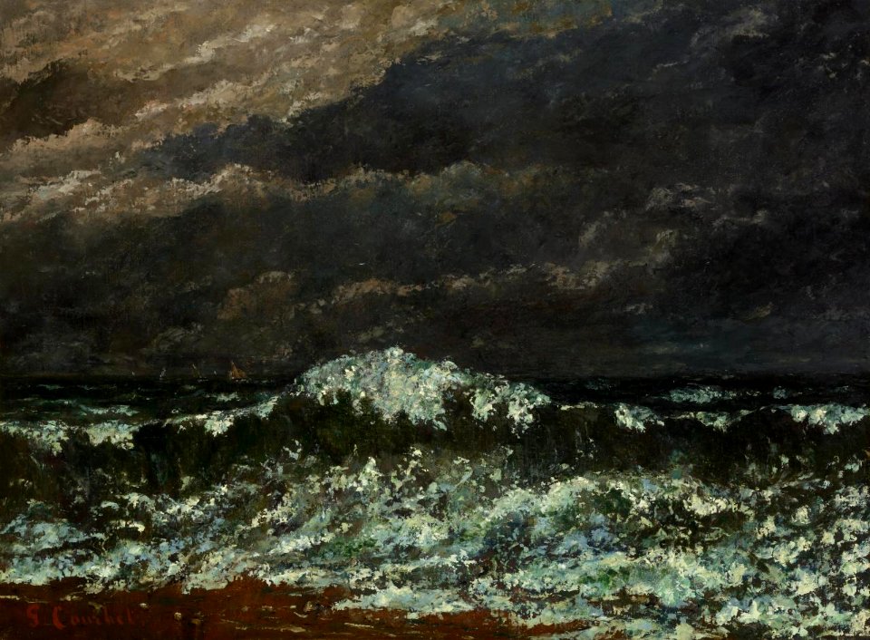 Courbet - The wave, c. 1872