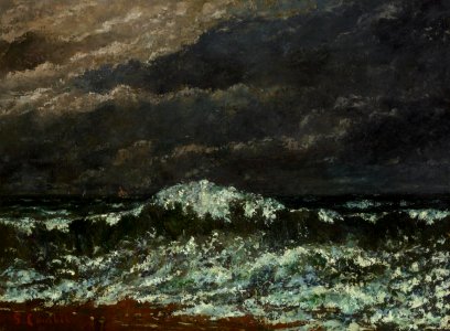 Courbet - The wave, c. 1872