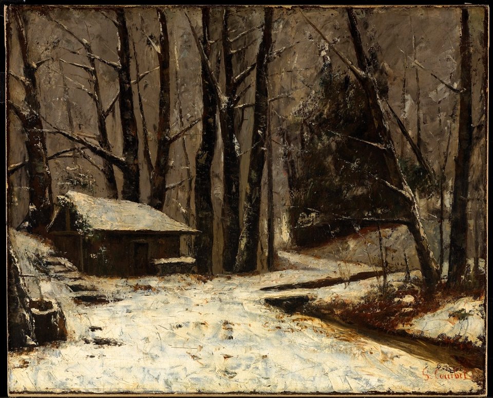 Courbet - Snow in the Woods, c. 1875, 5060