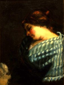 Courbet - Study for “La fileuse endormie”, c. 1853