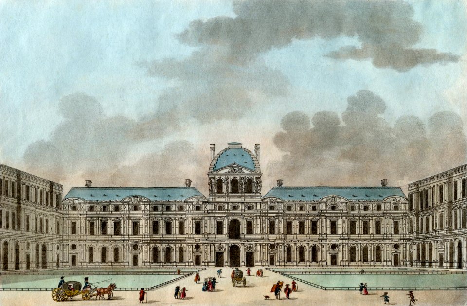 Cour du Louvre, ca. 1808