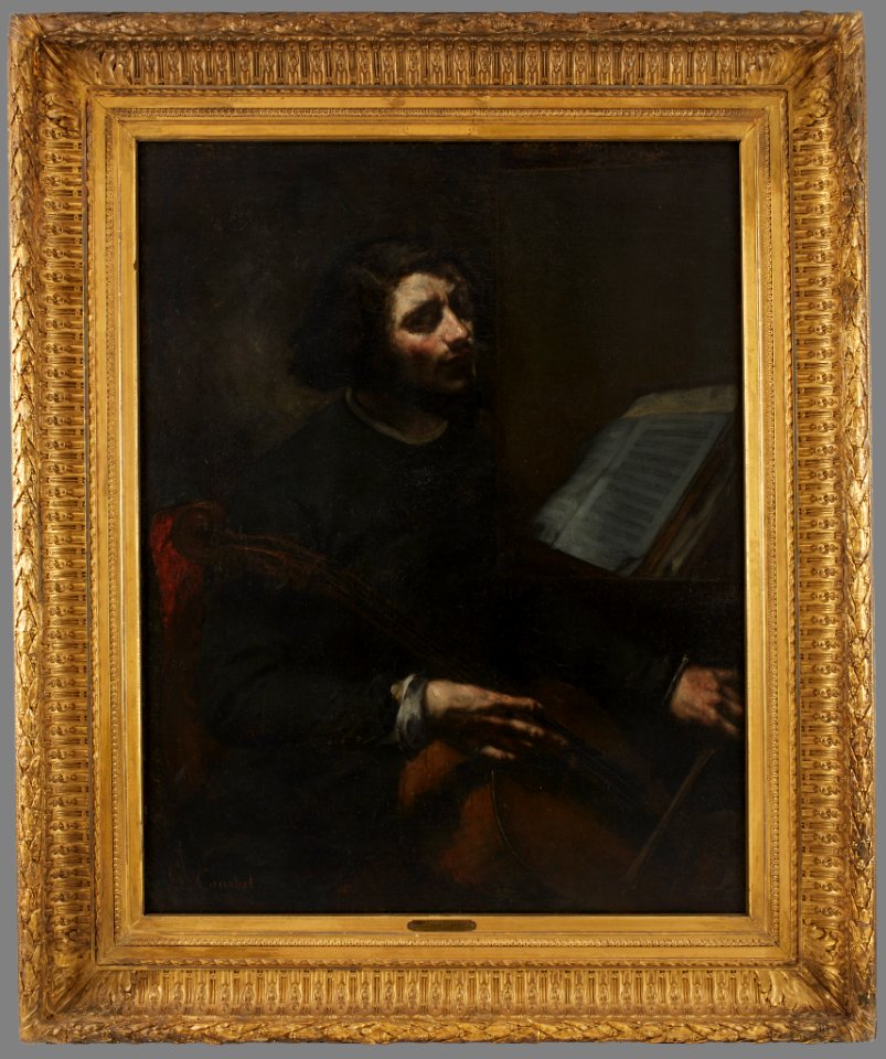 Courbet - The Violoncellist, 1847, 43.2.1