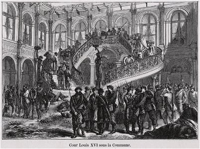 Cour Louis XVI sous la Commune