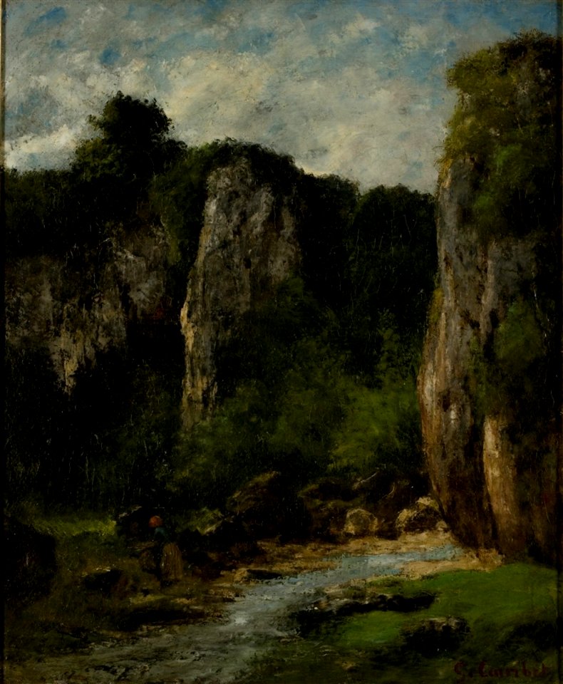 Courbet (genre de) - Paysage à Ornans, vers 1860, DA 61.97