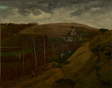 Courbet - Hilly Landscape, c. 1858-1859, hwm0072