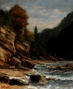 Courbet - Bords du lac Léman, vers 1875, 907.19.73
