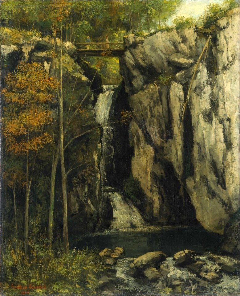 Courbet - Le Gour de Conche, 1864, D.953.1.3