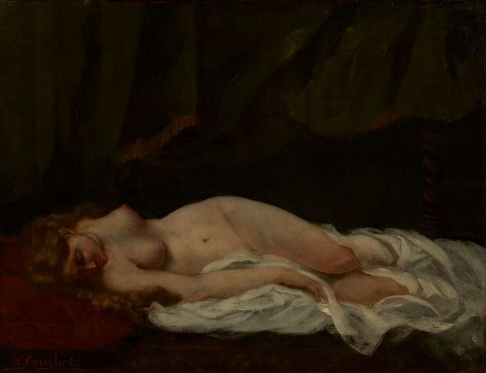 Courbet - Sleeping Girl, 1866, hwm0074