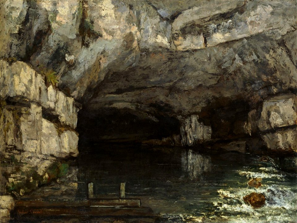 Courbet - Die Grotte der Loue, 1864, HK-1562