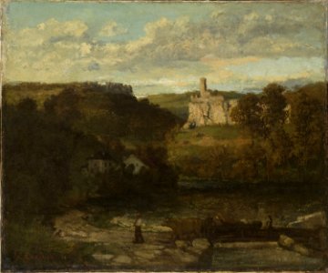 Courbet - Landscape at Ornans, c. 1868