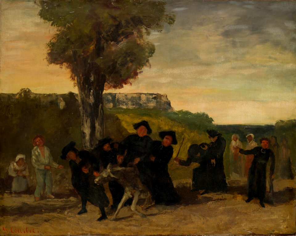 Courbet - Le retour de la conférence, 1863, Inv. 1963