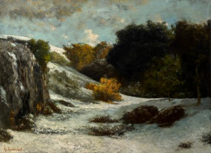 Courbet - Paysage sous la neige, vers 1867, DG 1976-5-4